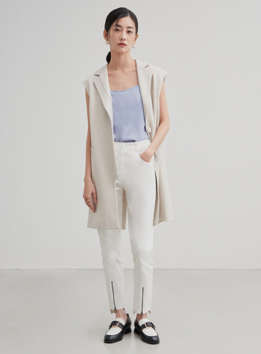 親膚圓領細肩帶背心