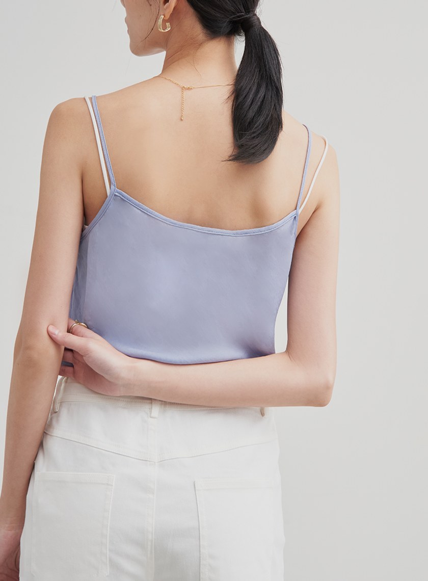 親膚圓領細肩帶背心