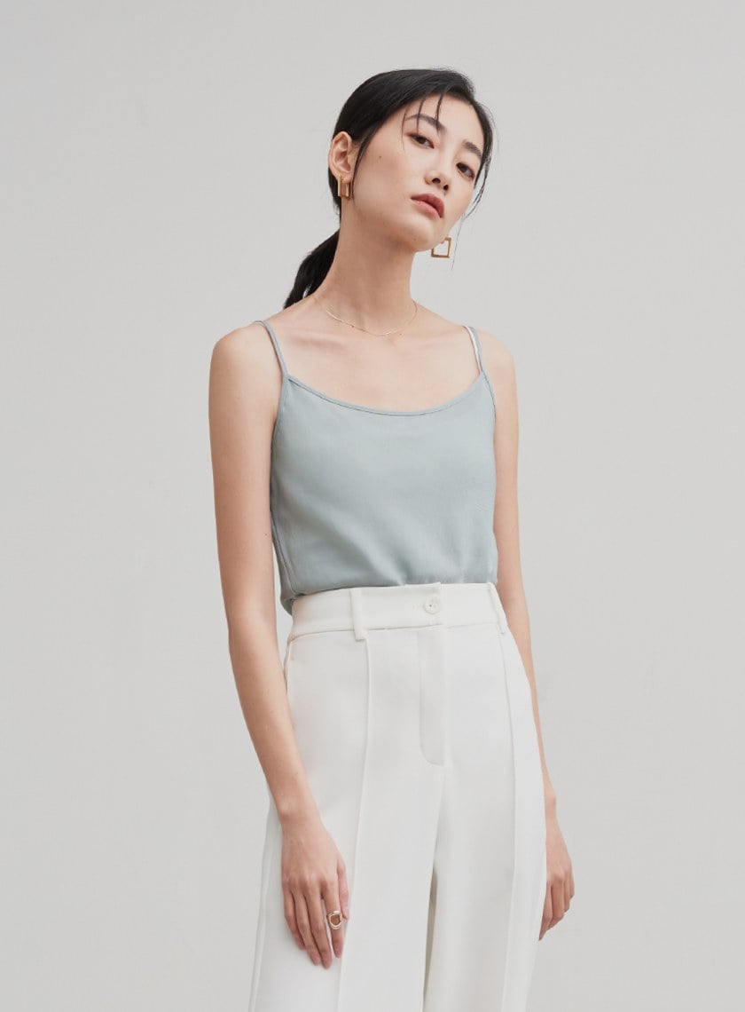 親膚圓領細肩帶背心