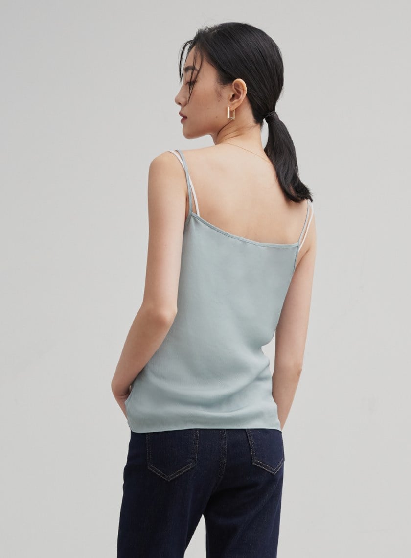 親膚圓領細肩帶背心