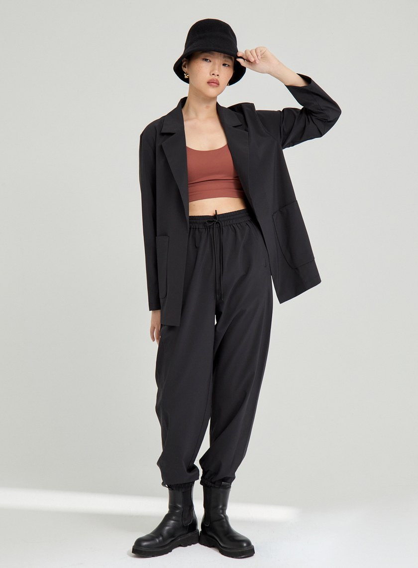 吸濕涼感休閒縮口褲