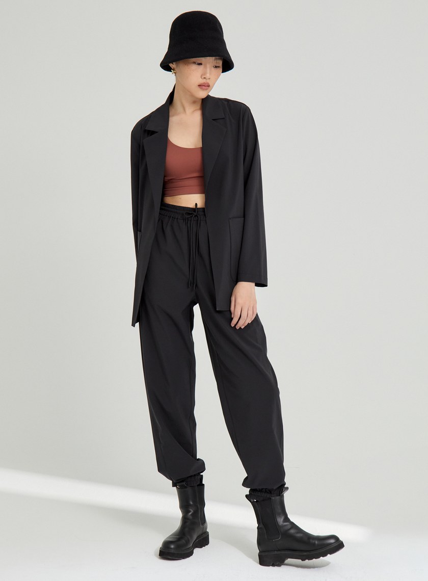 吸濕涼感休閒縮口褲