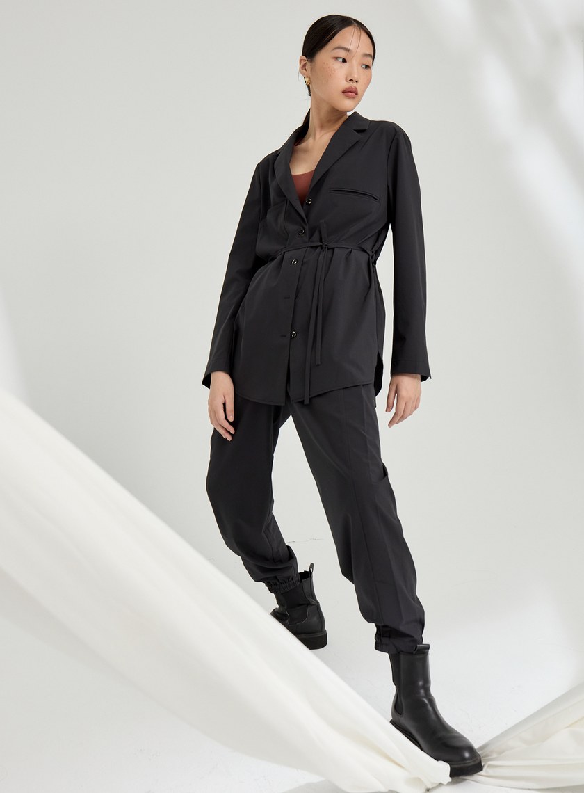 吸濕涼感休閒縮口褲