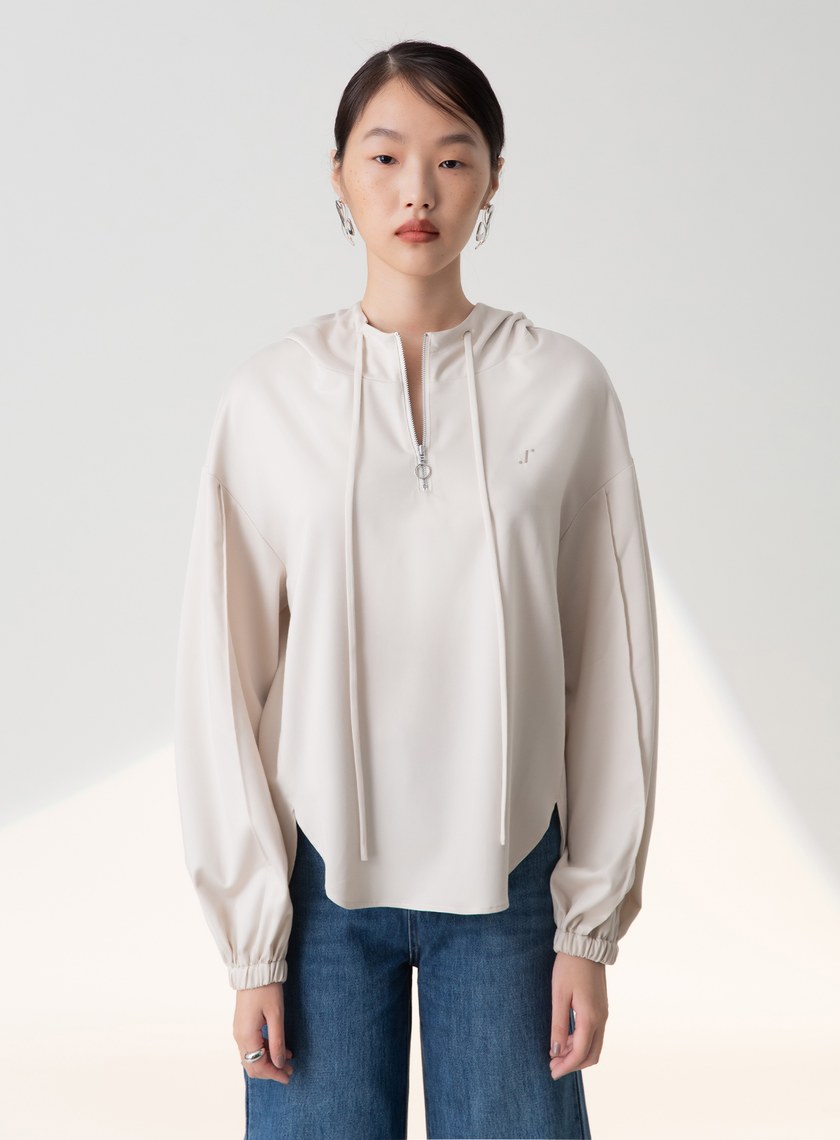 LOGO刺繡連帽上衣