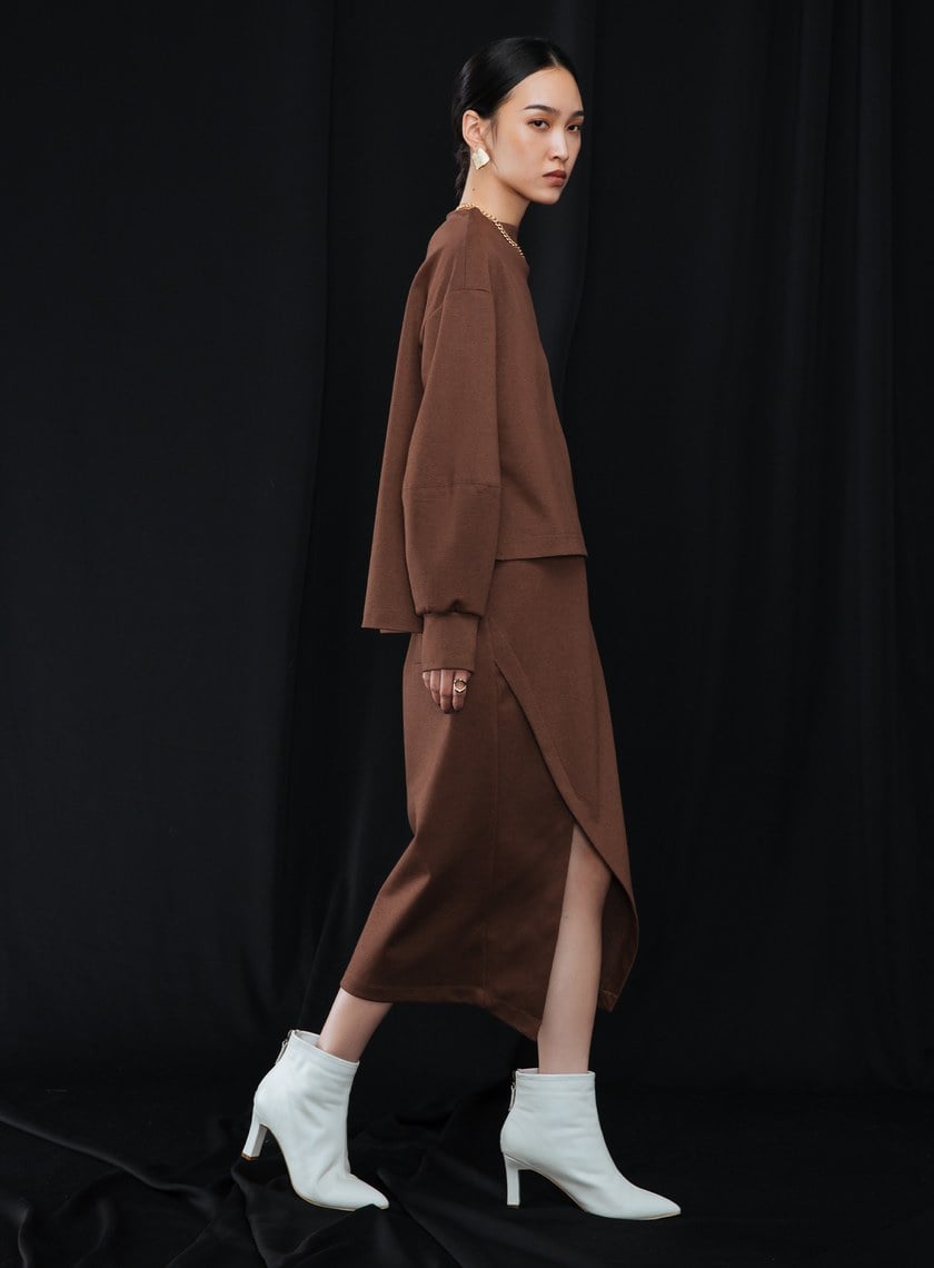 舒適直筒包裹裙