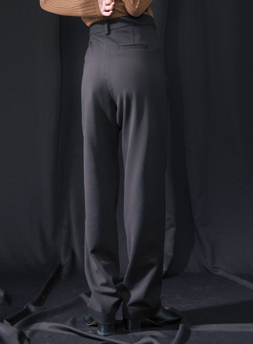 立體打褶落地西褲