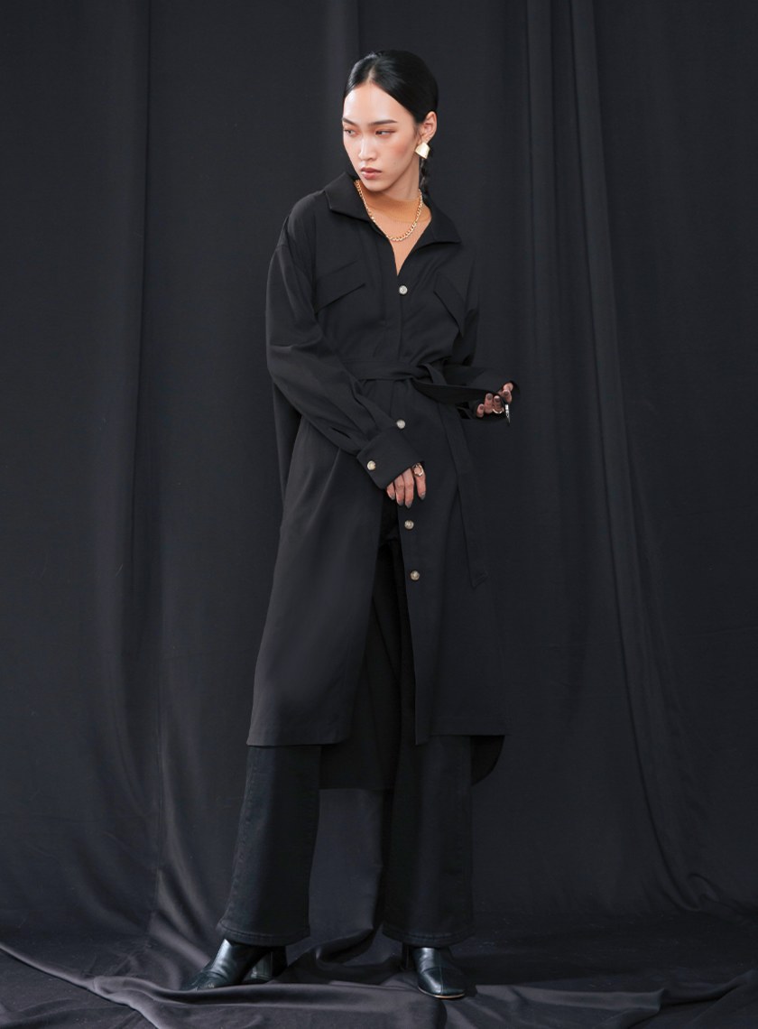 經典翻領襯衫洋裝