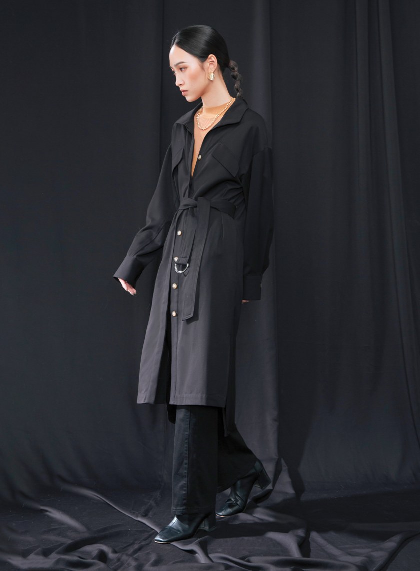 經典翻領襯衫洋裝