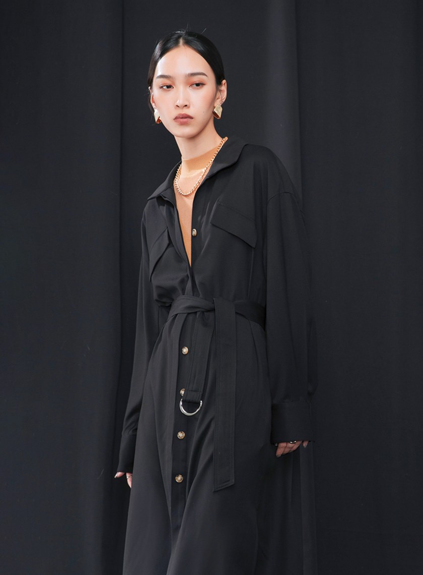 經典翻領襯衫洋裝