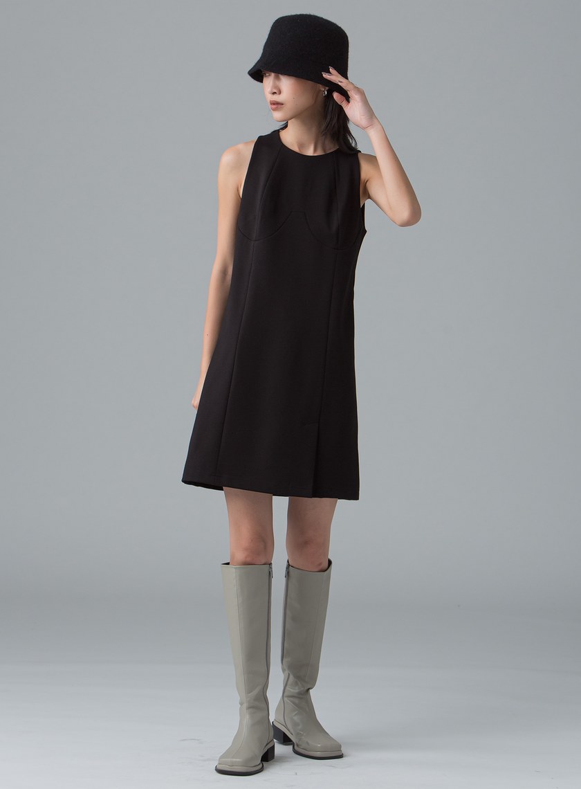 A字細節背心洋裝