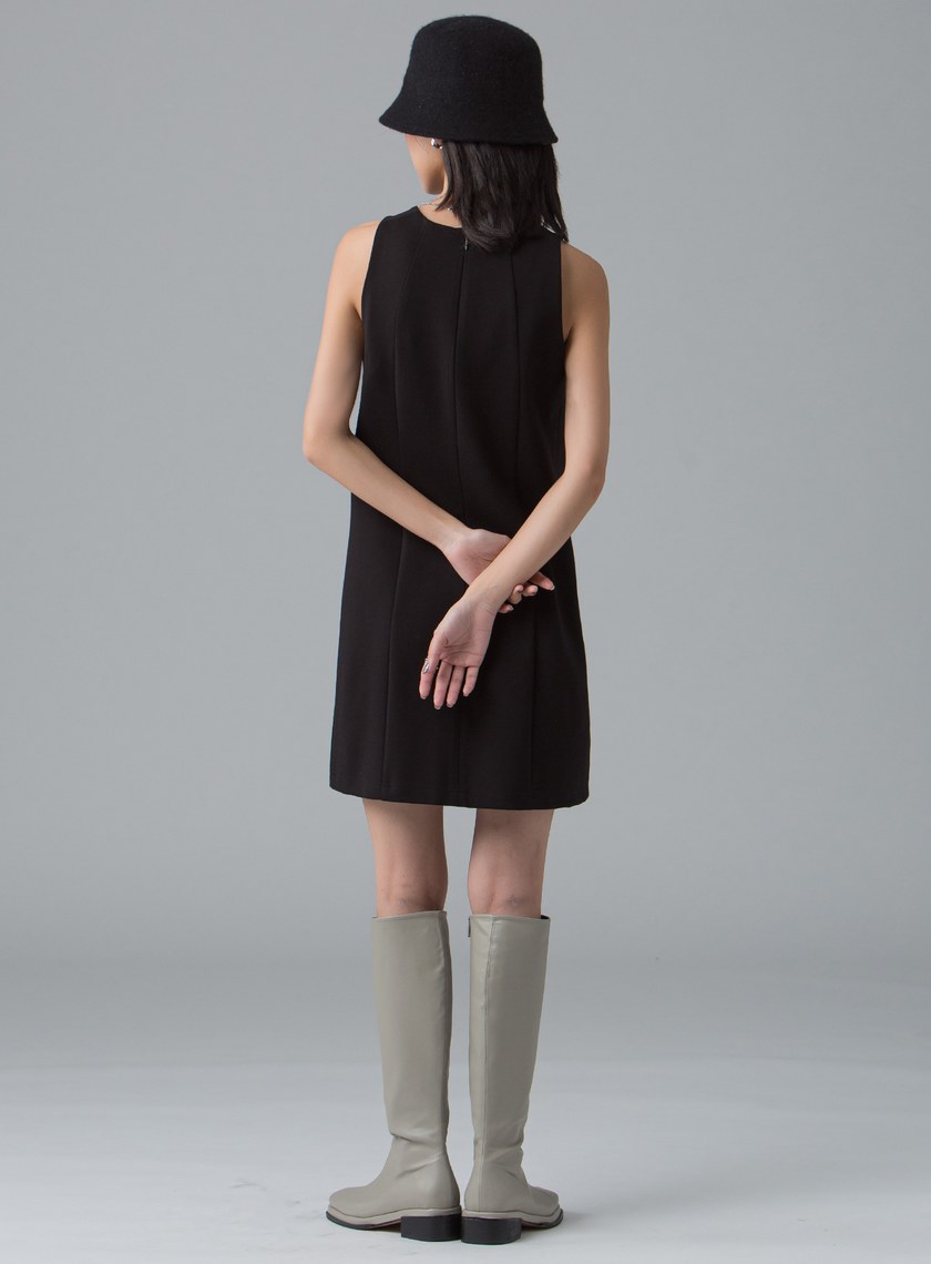 A字細節背心洋裝