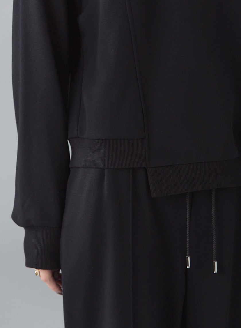 不對稱解構印花衛衣