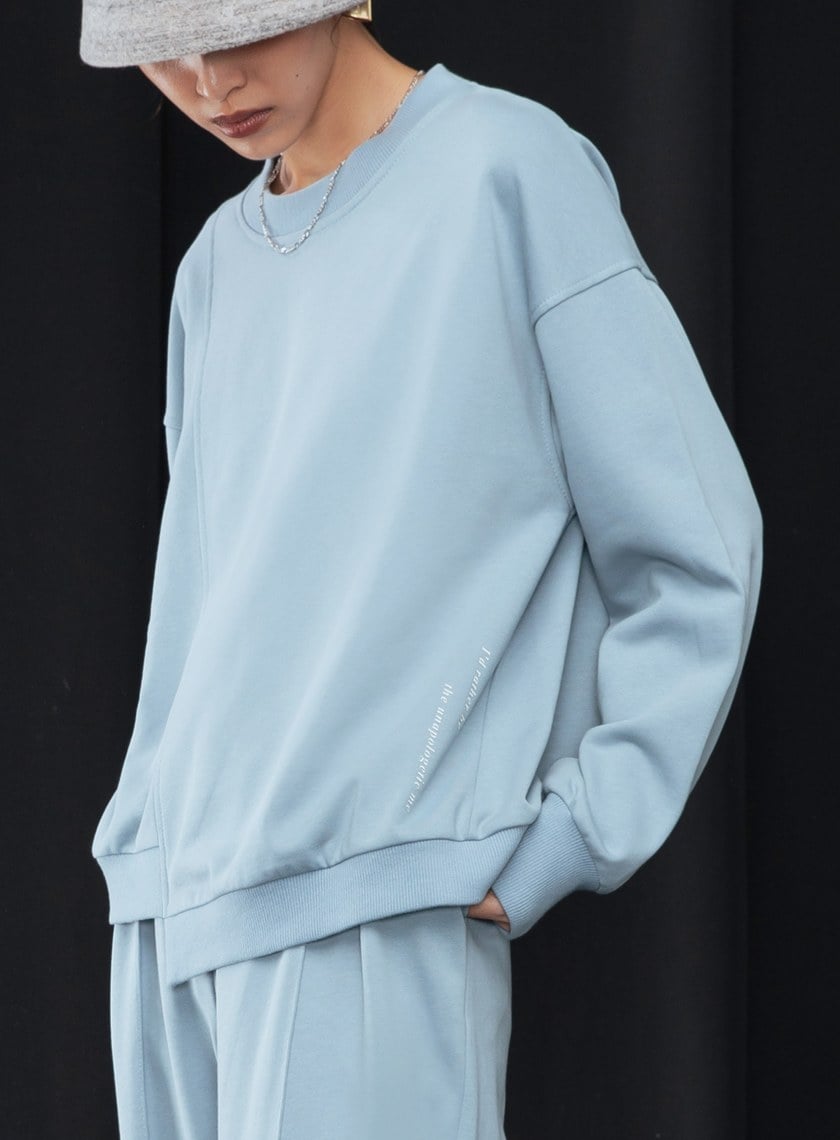 不對稱解構印花衛衣