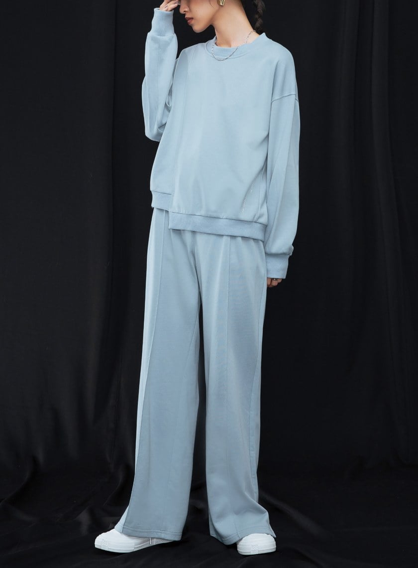 不對稱解構印花衛衣