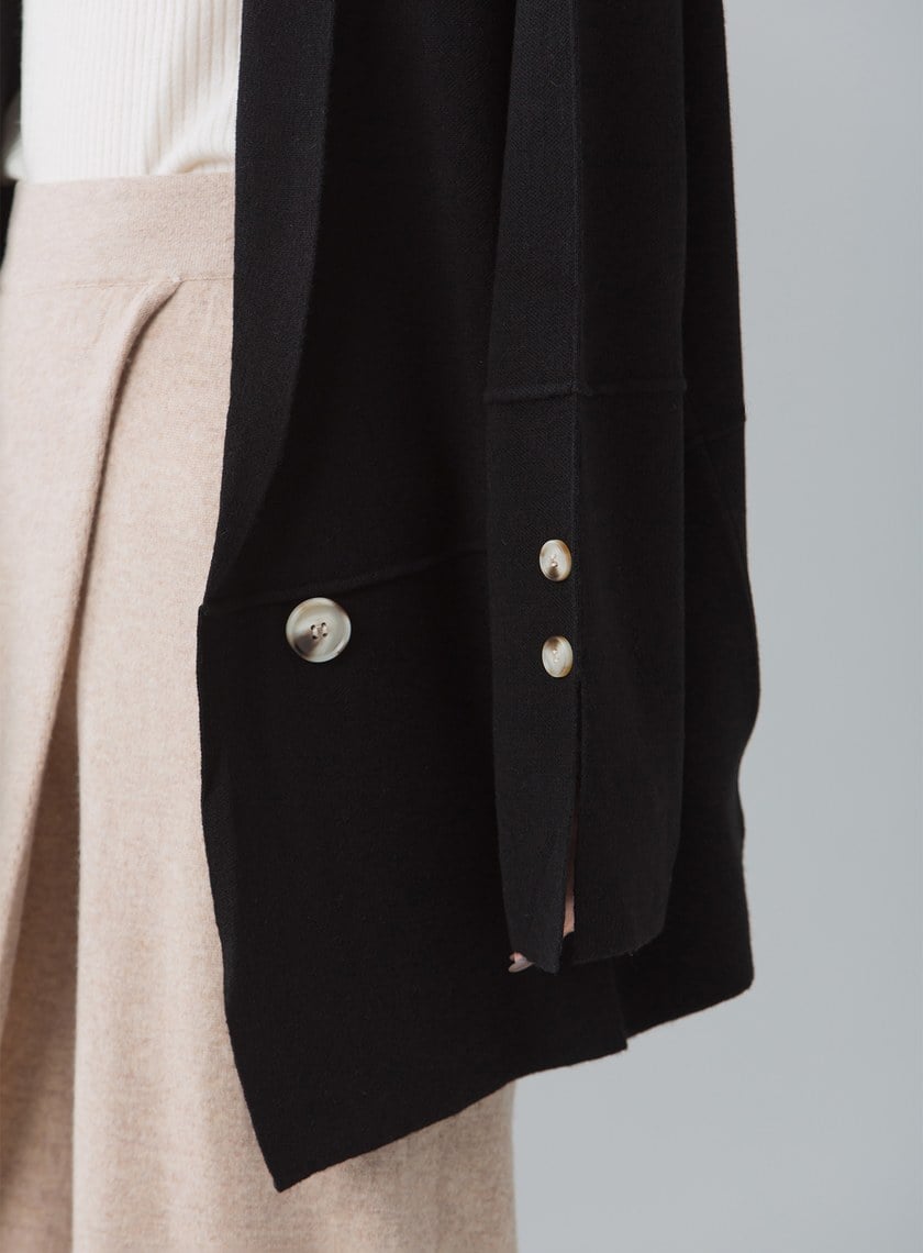 輕柔休閒針織西裝外套