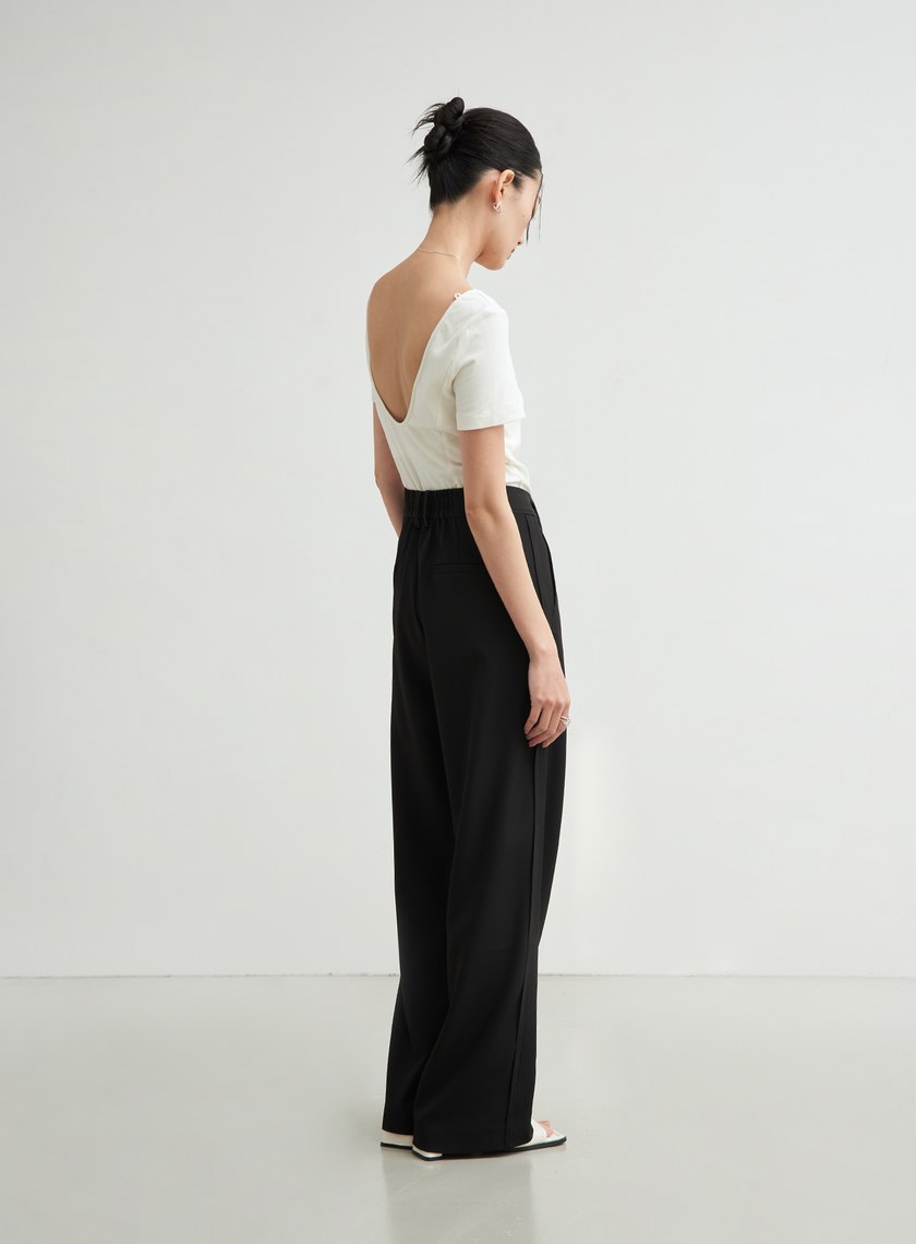 箭型釦眼西裝長褲