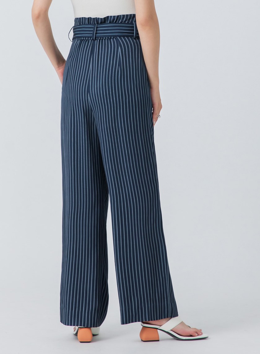 條紋印花舒適寬褲
