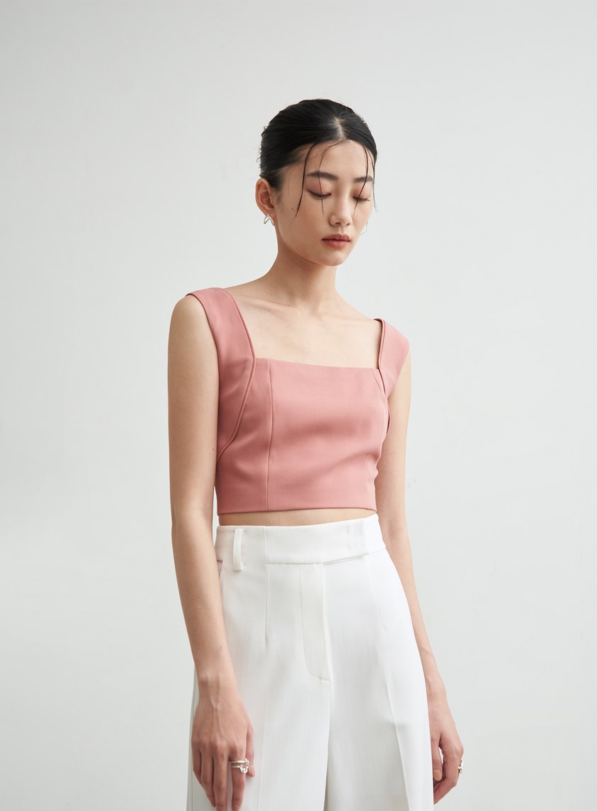 短版抹胸小背心