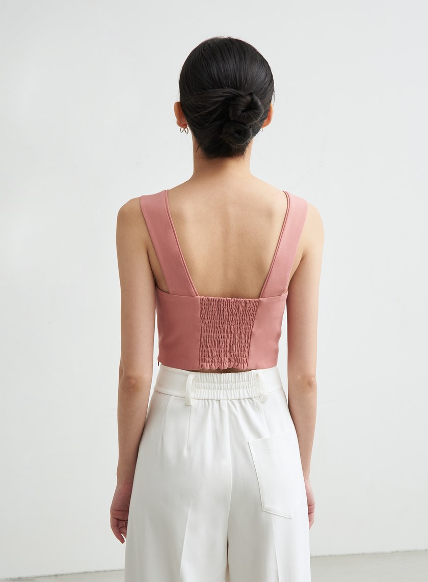 短版抹胸小背心