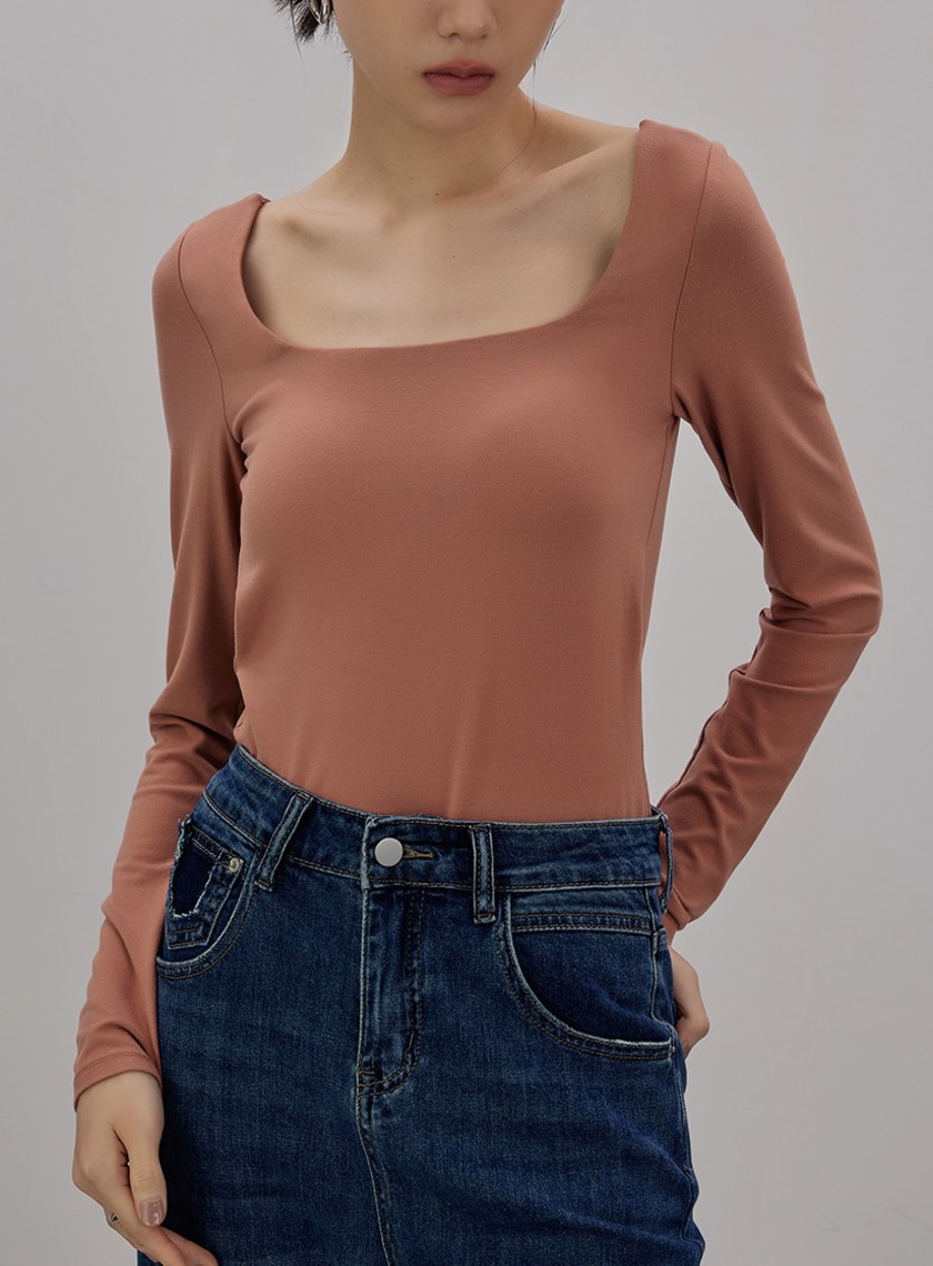 舒適美背發熱長袖BRA上衣