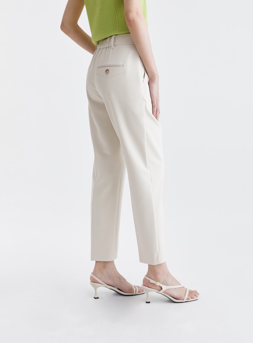 質感率性無腰頭九分西裝褲