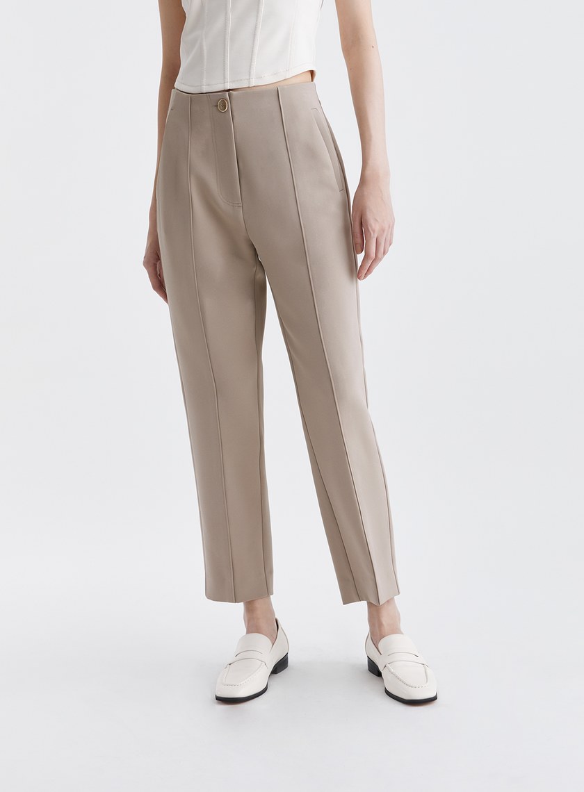 質感率性無腰頭九分西裝褲