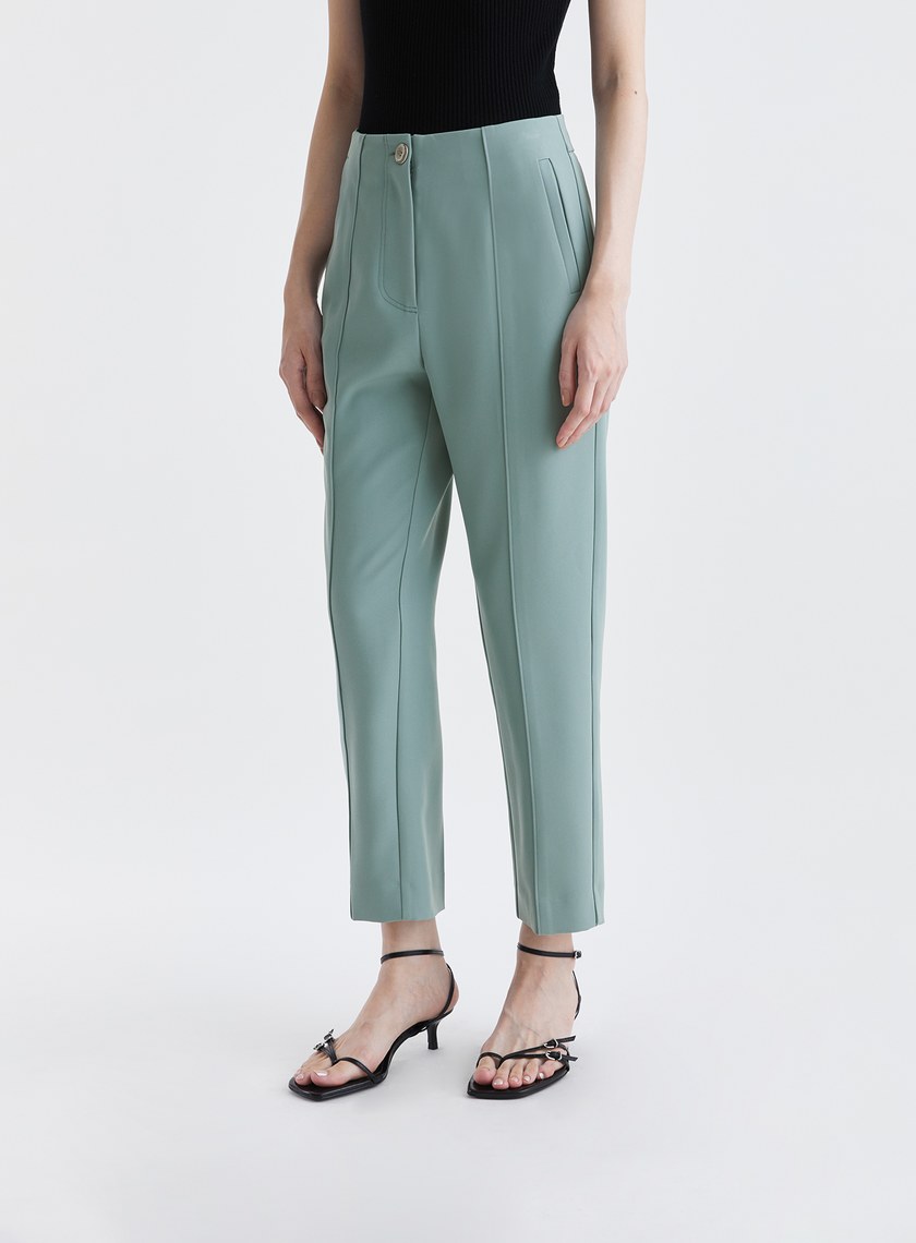 質感率性無腰頭九分西裝褲