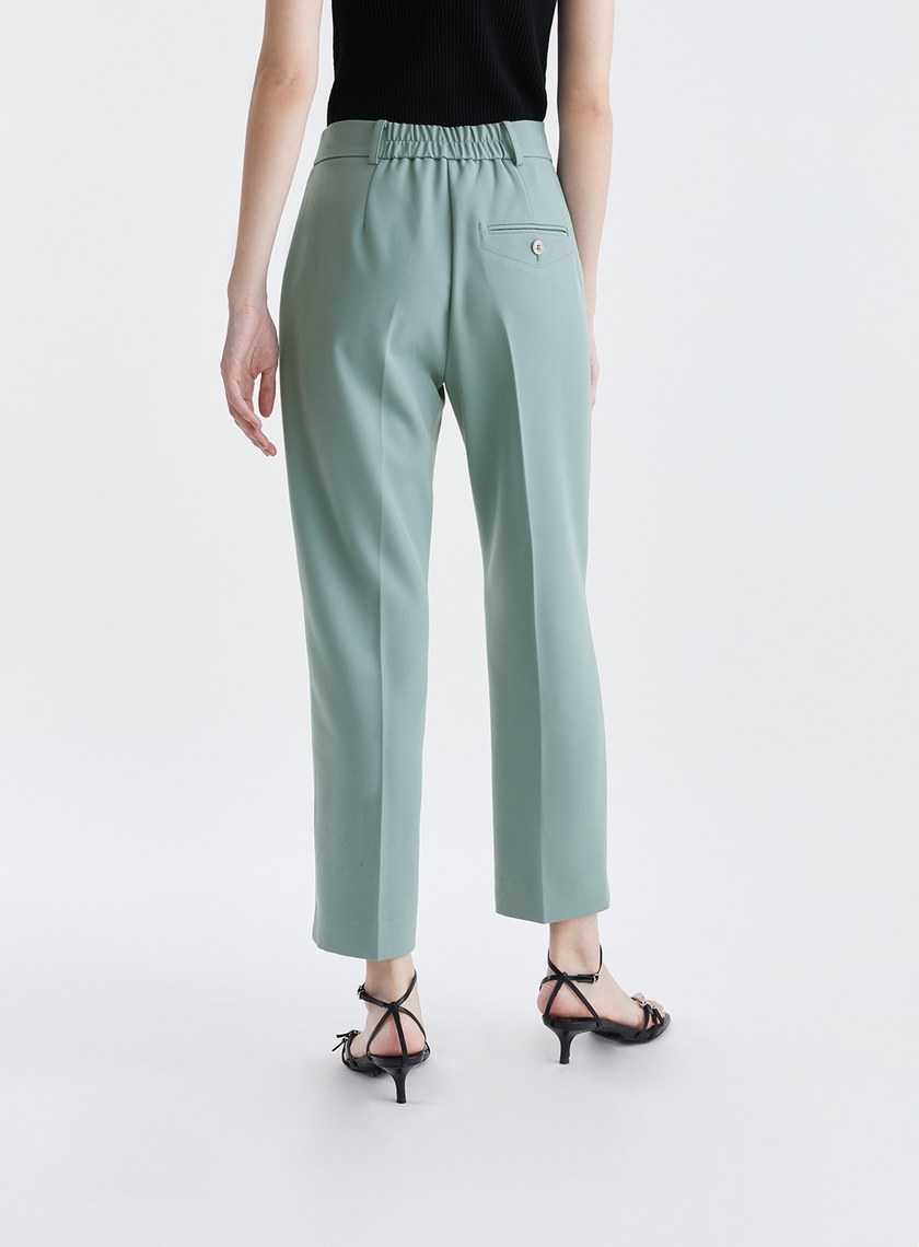 質感率性無腰頭九分西裝褲