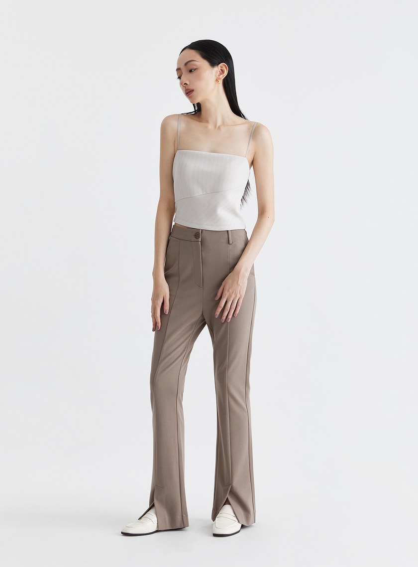 慵懶舒適細條紋BRA上衣