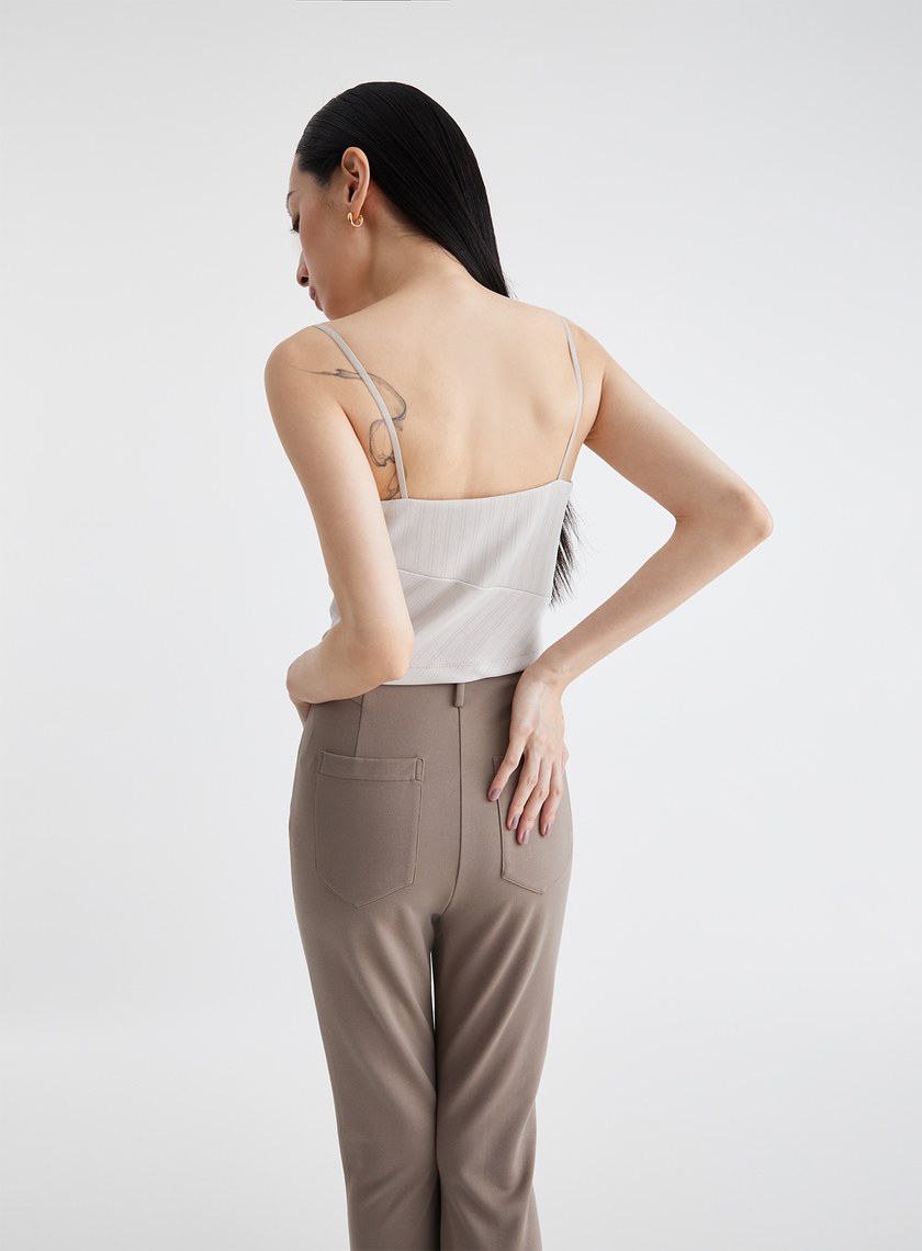 慵懶舒適細條紋BRA上衣