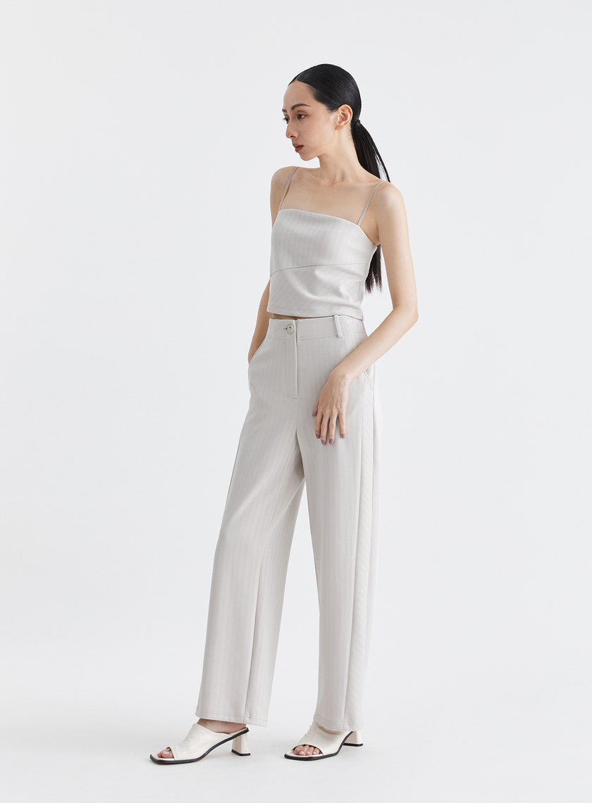 慵懶舒適細條紋BRA上衣