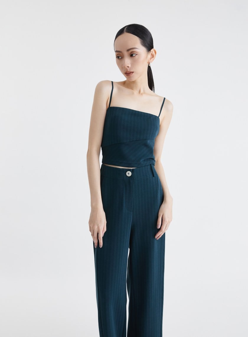 慵懶舒適細條紋BRA上衣