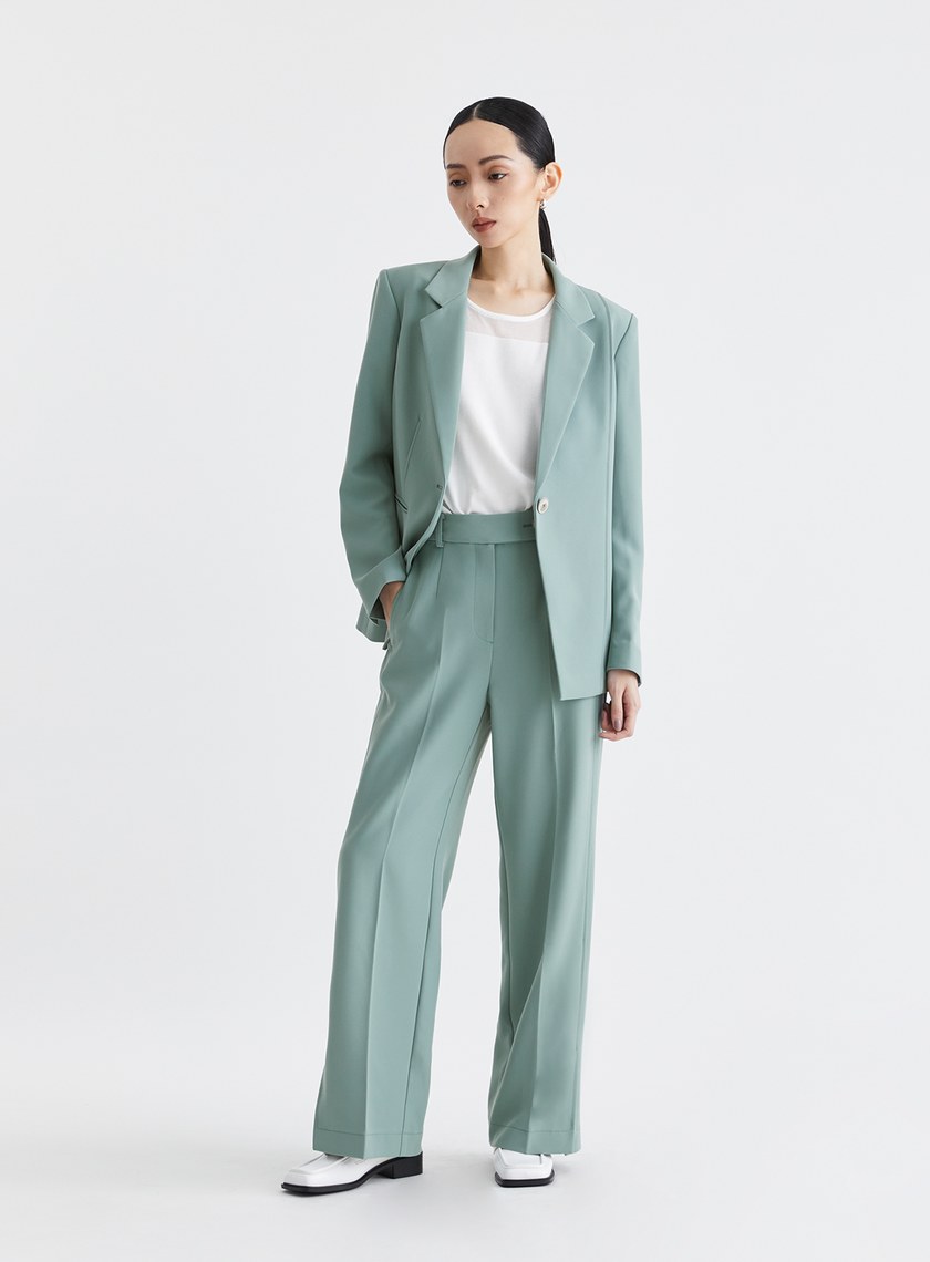 質感率性修身開衩西裝外套