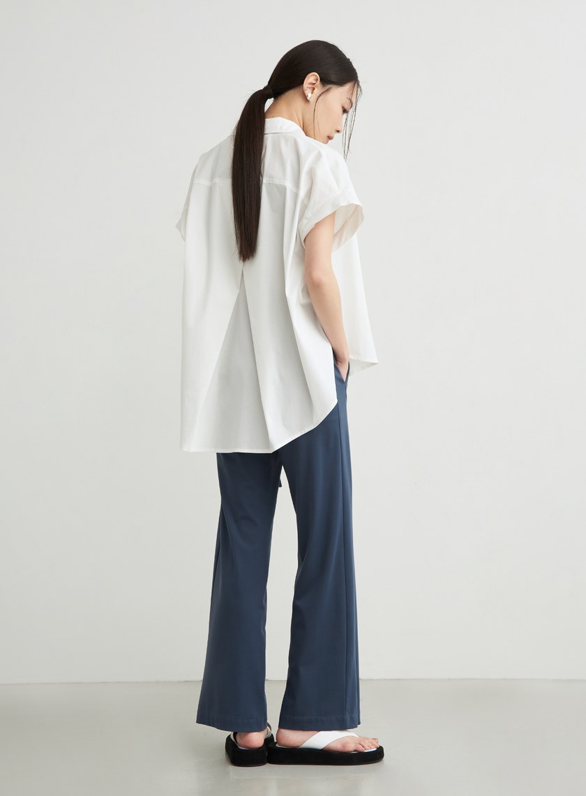 舒適高彈綁帶直筒褲