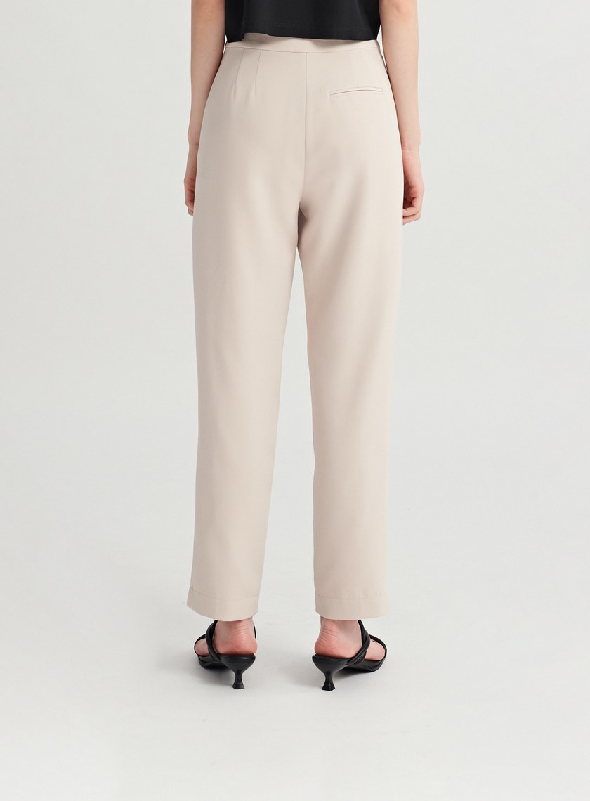 彈性合身錐形西裝褲