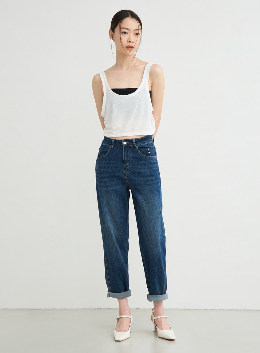 雙層結構兩件式短袖上衣