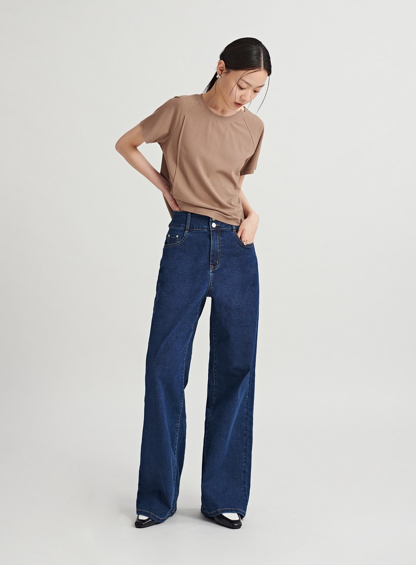 解構圓領短袖上衣