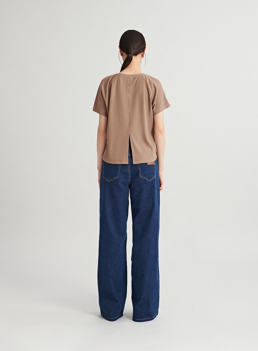 解構圓領短袖上衣