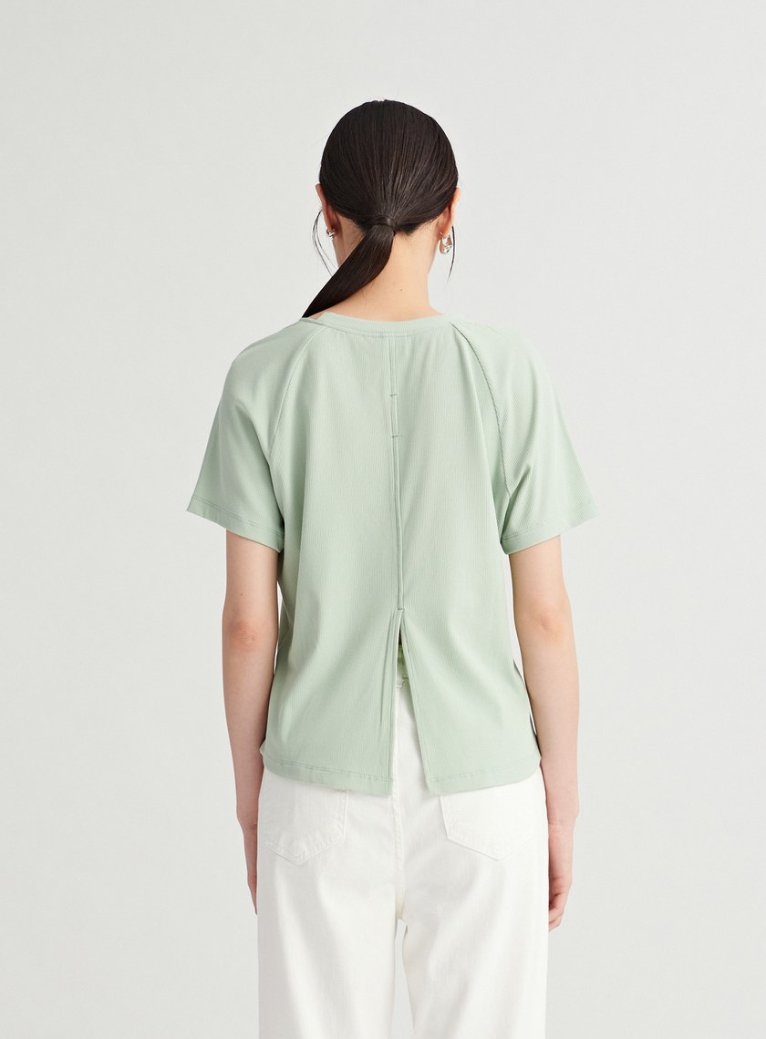 解構圓領短袖上衣