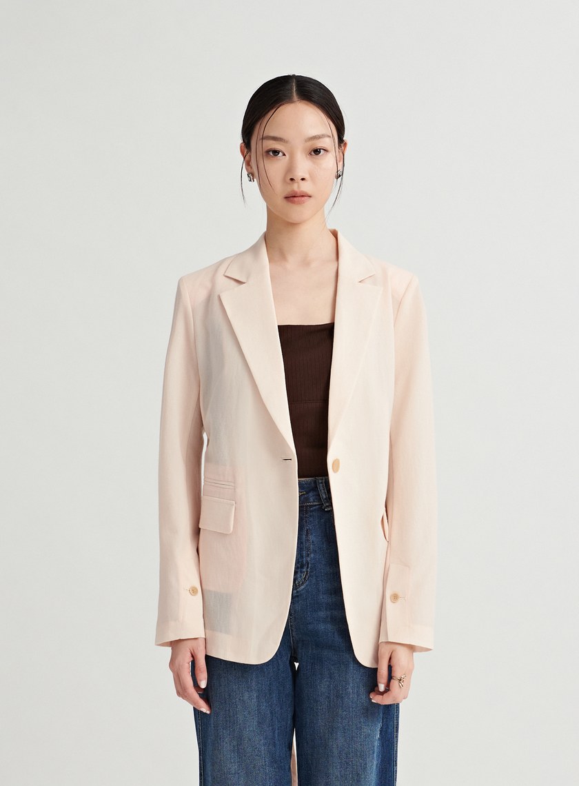 微透肌理感休閒西裝外套