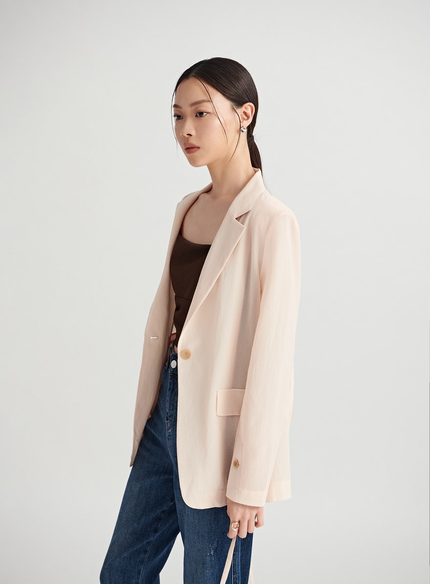微透肌理感休閒西裝外套