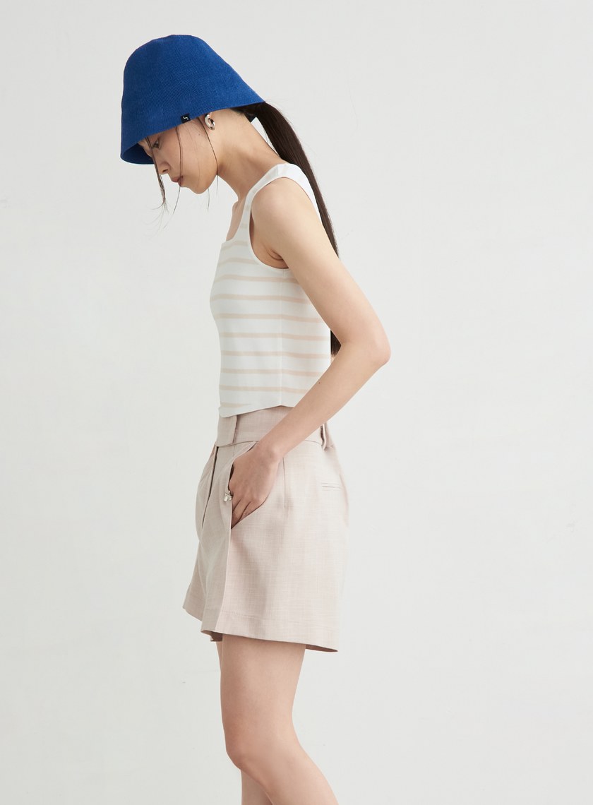 亞麻編織漁夫帽