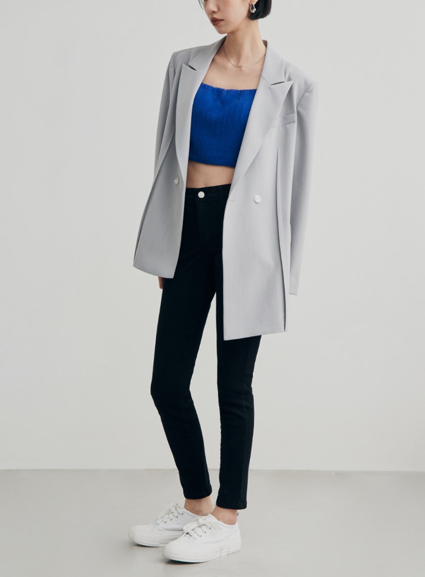 肌理感平口美背BRA背心上衣