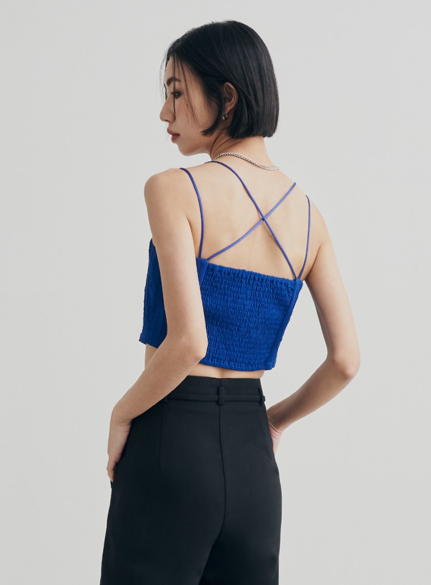 肌理感平口美背BRA背心上衣