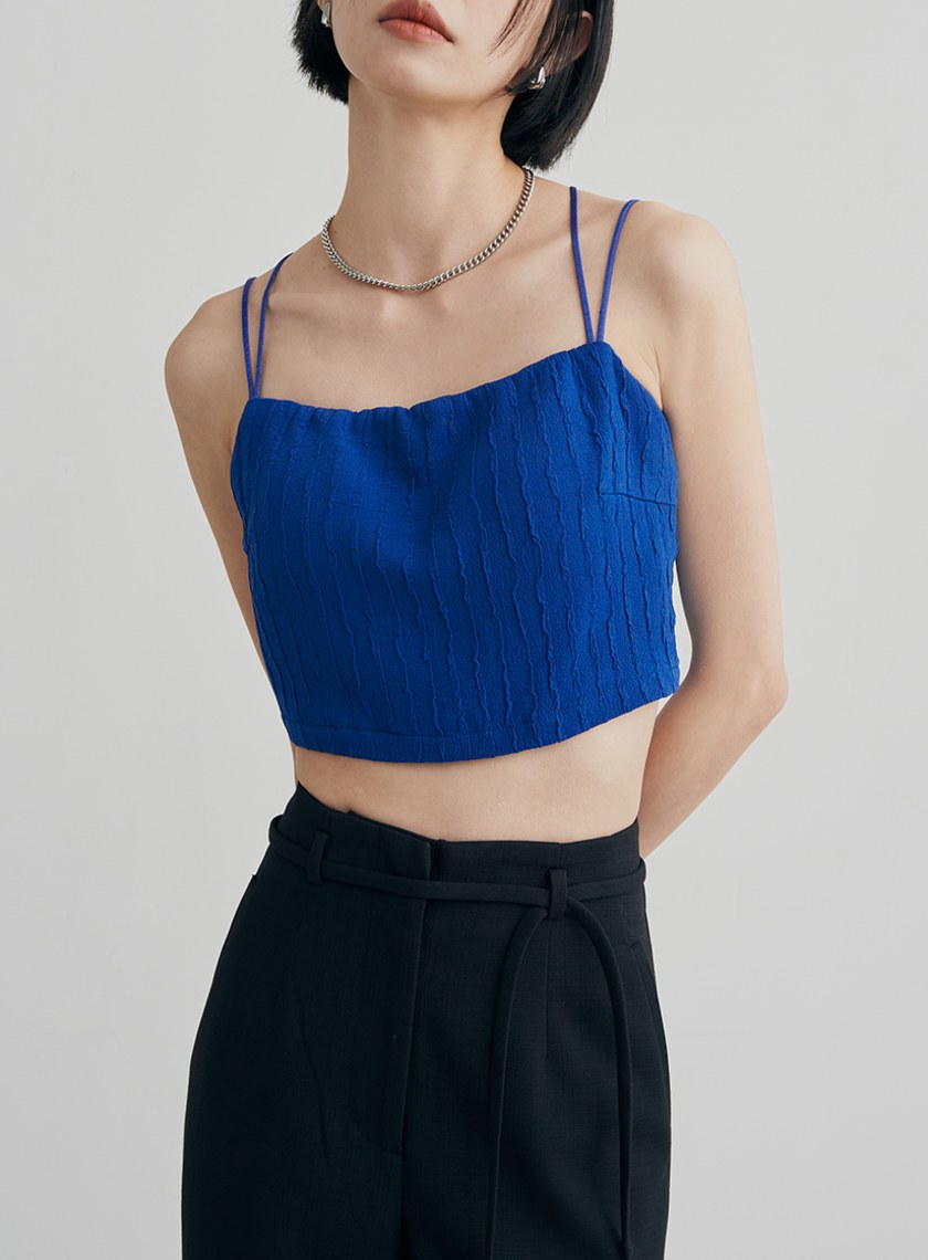 肌理感平口美背BRA背心上衣