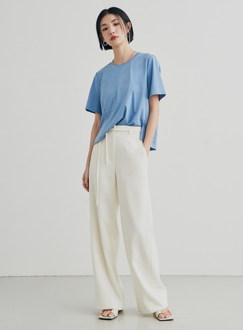 休閒寬鬆擁抱刺繡短袖上衣