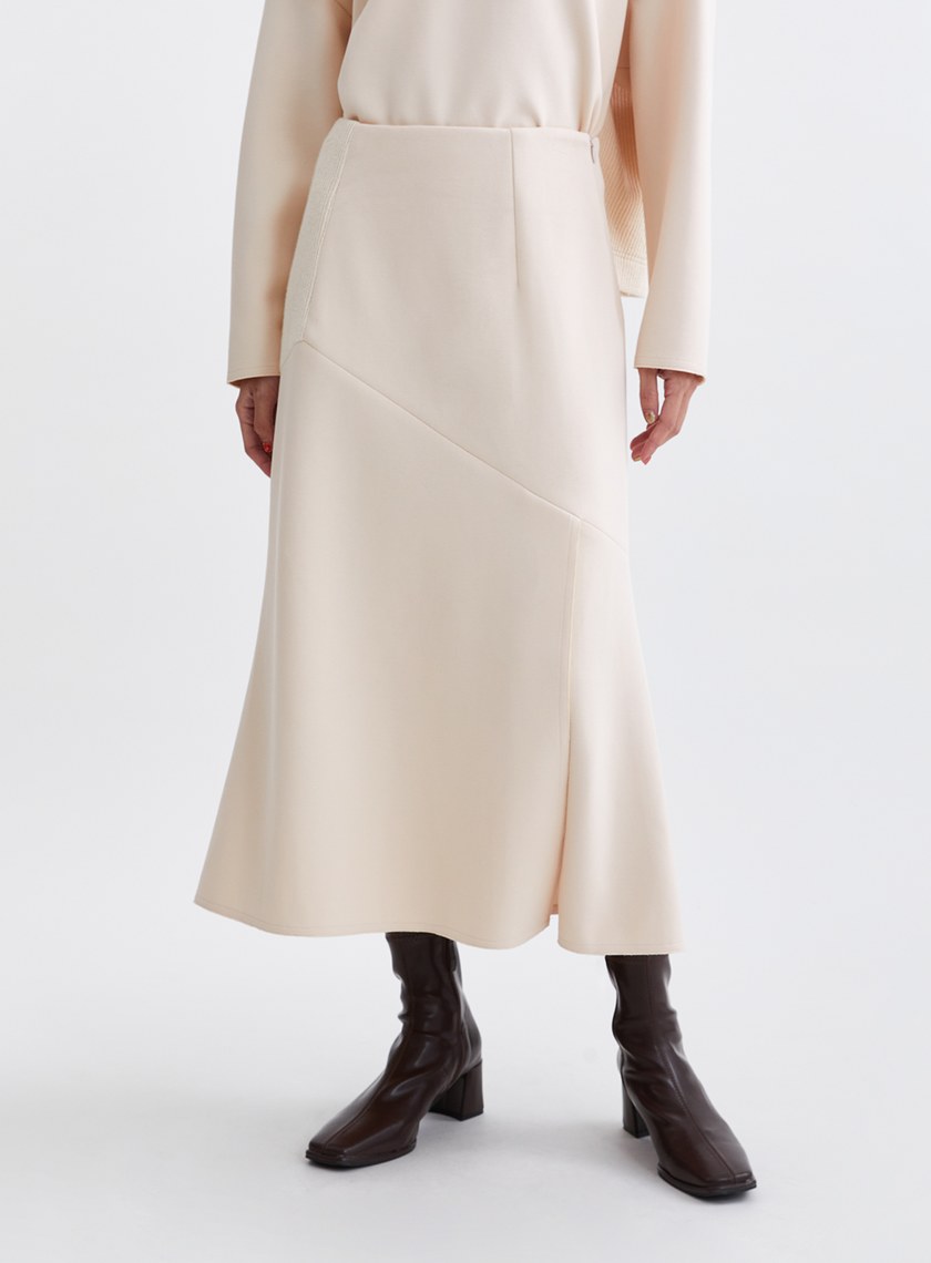 質感針織拼接魚尾裙