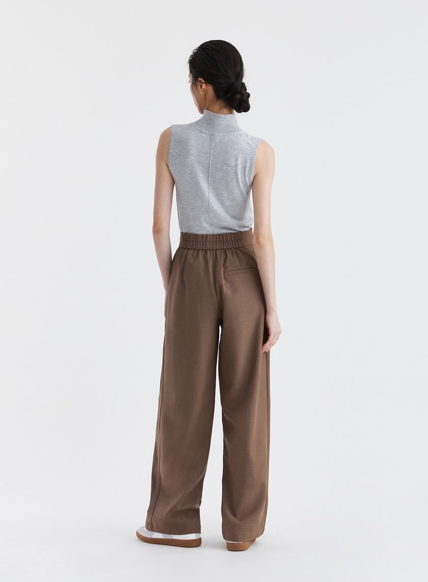 經典斜紋輕挺直筒西裝褲