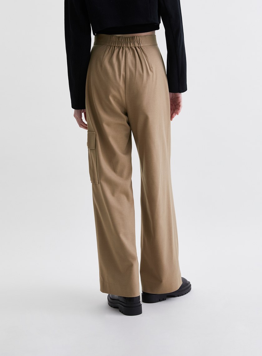 率性工裝口袋直筒長褲