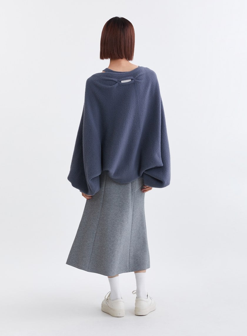 蓬鬆雲朵毛絨罩衫針織外套